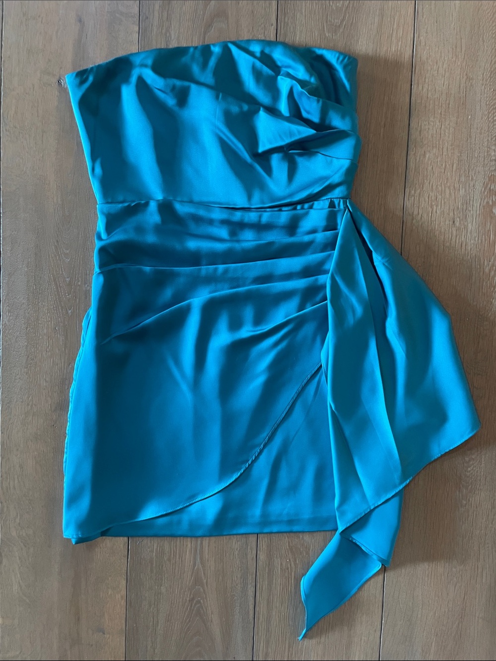 Teal Do+Be Strapless Dress- Size S